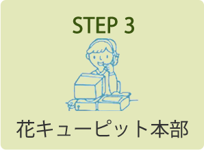 STEP 3．花キューピット本部